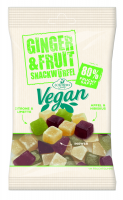 Ginger&Fruit, veganer Ingwer-Frucht-Snack, Limette-Hibiskus